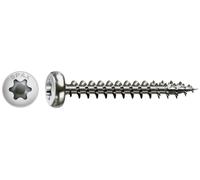 Vis universelle Spax 1.4567-0207000350203, à tête plate bombée, T-Star plus, 4CUT, en acier inoxydable A2, 207000400453