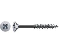 Spax Vis universelle tête fraisée Phillips Z 4 5 x 70 mm filetage partiel galvanisé a2j