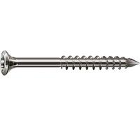 SPAX 0467000501003 Lot de 100 vis de façade en acier inoxydable A2 T-STAR Plus Très petite tête fraisée bombée Filetage partiel Pointe CUT 5 x 100 mm