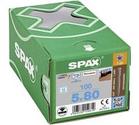 SPAX 0537000500803 Vis à bois 5 mm 80 mm T-STAR plus acier inoxydable A2 100 pc(s)