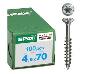Spax 25170004503521 1.4567 T-Star Plus Cut Vis de façade en acier inoxydable A2, 25170004507021