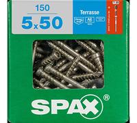 Spax 4507000500506 Lot de 150 vis de terrasse 5 x 50 cm XXL