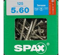 Spax International - Vis 4507000500606 60 mm - Acier inoxydable, tête cylindrique, TORX, argent