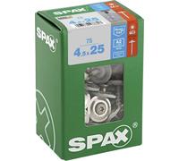 SPAX Rondelles d'étanchéité T-Star Plus T20 4Cut A2 en acier inoxydable 4,5 x 25 mm Lot de 75