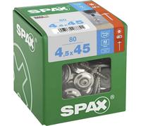SPAX 4587000450456 Vis de ferblantier 4.5 mm 45 mm T-STAR plus acier inoxydable A2 80 pc(s)