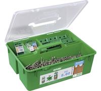 SPAX 5000009030009 Assortiment de vis à tête cyclindrique 5.0 mm 60 mm T-STAR plus acier inoxydable V2A A2 1 set