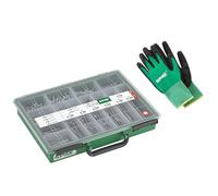 SPAX 8000000294570 Kit de vis avec 384 vis à filetage partiel et 3 embouts T-STAR plus Coffret de rangement de qualité supérieure pour projets de bricolage