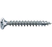 Spax A2J - 1081010350123 4CUT Vis universelle cruciforme à tête fraisée Filetage galvanisé total, 1081010500305