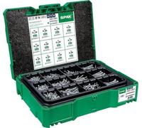 SPAX Box T-Loc I 5000009172009 Boîte de rangement, valise de montage avec vis en 12 dimensions pour le rangement et le transport