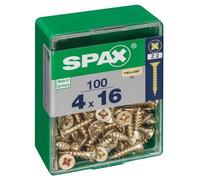 SPAX Vis acier tête fraisée Pozidriv Ø4 x 16 mm – Lot de 100