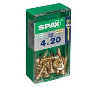 Spax International – Vis Univ TFPZ 4 x 20 mm, acier, tête fraisée Pozidriv – Lot 20