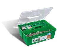 Spax - Kit de fixation, pour terrasse bois dur et exotique avec 850 vis 5x50 A2, 12 cales, 5 emboutsT20, 1 foret