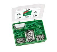 SPAX Kit 201 pcs. Vis 4,5x45 et 5x60 mm avec Chevilles SD et Embout T20