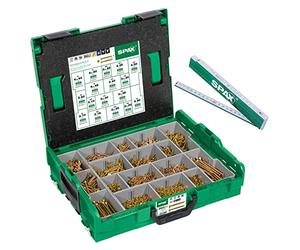 SPAX L-BOXX Mallette de Montage 17 Tailles 2930 pcs. YELLOX T-STAR plus