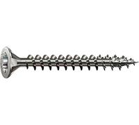 SPAX Vis en acier inoxydable, 6 x 60 mm, 100 pièces, filetage complet, tête fraisée, T-STAR plus T30, 4CUT - 1197000600603