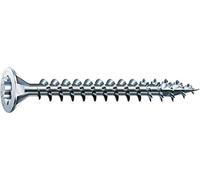 SPAX Lot de 1000 vis universelles, 3,0 x 30 mm, T-STAR Plus, tête fraisée, filetage complet, 4CUT, WIROX A3J, galvanisée brillante