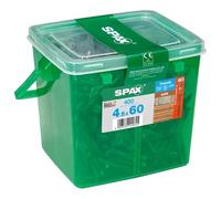Spax Lot de 400 vis de façade en acier inoxydable A2 Antique 4,5 x 60 mm