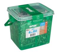 Spax Lot de 400 vis de façade en acier inoxydable A2 Argenté 4,5 x 60 mm