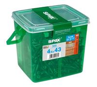 Spax Lot de 500 vis de façade en acier inoxydable A2 Antique 4,5 x 43 mm