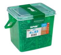 Spax Lot de 500 vis de façade en acier inoxydable A2 Argenté 4,5 x 43 mm