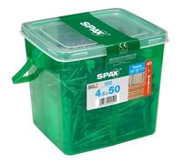 Spax Lot de 500 vis de façade en acier inoxydable A2 Argenté 4,5 x 50 mm