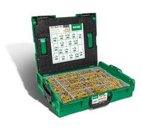 Spax Malette plastique de montage L-BOXX, Kit de vis avec 17 dimensions, Tête fraisée, Cruciforme Z, 4CUT, YELLOX - 5000009164019