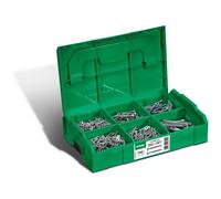 Spax Malette plastique de montage L-BOXX mini, Kit de vis avec 6 dimensions, Tête fraisée, T-STAR plus, 4CUT, WIROX - 5000009162019