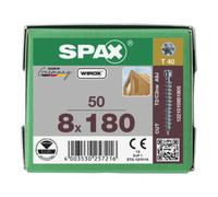 Vis SPAX-tęte cylindrique- 8 x 180 T-STAR PLUS T40 VG CUT (Par 50)