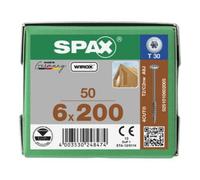 SPAX SPAX TELKO T-STAR+ T30 VG WIROX 6 x 200 Quantité:50