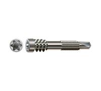 Vis p/terrasses bois sur lambourdes aluminium TC réduite double filet empreinte TX inox A2 5x48 mm boîtes de 100 pièces