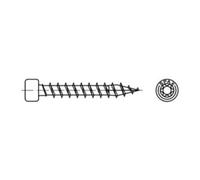 Spax International Vis bois 1221010802005 – 8 x 200 mm T-Star Plus, tête cylindrique, lot 50 WIROX
