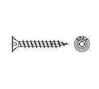 Spax International Vis universelle 4 x 60 mm – 500 pièces – Tête fraisée, Cruciforme Z2, 4CUT, WIROX