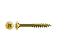 Spax International Vis universelle SeKo cruciforme Z Ø4 x 80 mm galvanisé jaune – Boîte de 200