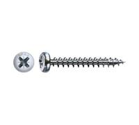 Spax Vis universelle tête bombée cruciforme Z 4 Cut filetage galvanisé Blank a2j