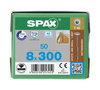 SPAX Spax WIROX Vis à tête disque 8 x 240 T-STAR PLUS T30 TG 4 Cut Quantité:50