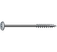 SPAX Vis à bois, 6 x 100 mm, 100 pièces, Filetage partiel, Tête disque, T-STAR plus T30, 4CUT, WIROX - 0251010601005