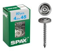 Spax Vis de ferblantier 4,5 x 45 mm T-STAR plus Acier inox A2 80 pcs