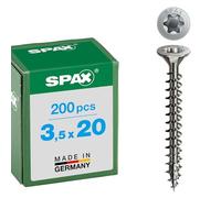 SPAX Vis à bois 1197000350203 3,5 x 20 mm T-STAR plus A2 inox 4CUT 200 pièces