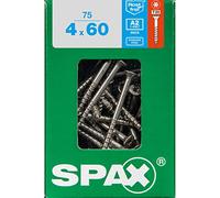 Spax - Vis T-A2 étoile plus inox 60 x 4 mm - 75 pièces
