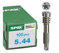 SPAX 0557000500443 Assortiment de vis à tête cyclindrique 5 mm 44 mm T-STAR plus acier inoxydable (antirouille) 100 pc(s)