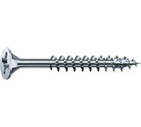 SPAX Vis universelle, 3,5 x 40 mm, lot de 1000 pièces, cruciforme Z2, tête fraisée, filetage partiel, 4CUT, WIROX A3J, 0291010350405