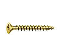 SPAX Vis universelle, 5,0 x 60 mm, 360 pièces, filetage complet, tête fraisée, cruciforme Z2, 4CUT, YELLOX - 800000288012