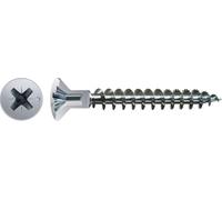 SPAX Vis universelle avec tête percée, 4,5 x 80 mm, 200 pièces, Tête centrante, Tête fraisée, Cruciforme Z2, Pointe S, WIROX - 0271010450805