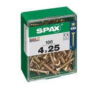 SPAX Vis universelles jaune vz VG 4,0x25 mm (100 pcs.)