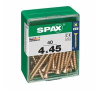 SPAX Vis universelles jaune vz VG 4,0x45 mm (40 pcs.)
