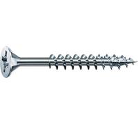 SPAX WIROX A3J 0291010500805 Lot de 200 vis multi-usages, Phillips Z2, tête fraisée, filetage complet, 5,0 x 80 mm, 4CUT