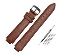 SPAYAGBVPM Bracelet en cuir Vintage for bouche convexe de 10mm, adapté for Casio Sheen3034, chaîne de montre confortable en cuir de vache faite for la main, adaptée for femmes, boucle ardillon(Brown b