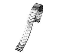 SPAYAGBVPM Chaîne de montre for fermoir pliant de 12mm, adaptée au bracelet de montre Swatch for femmes, bracelet en métal en acier inoxydable, accessoires de bracelet en argent(G12-Silver)