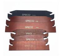 SPB26-2 SPB26-3 SPB26-4 SPB26-5 SPB32-2 SPB32-3 SPB32-4 SPB32-5 SPB32-6 Pièces Lame SPB Plaquette De Coupe SPB226 Tour CNC Outil(SPB32-3(332),5PCS)