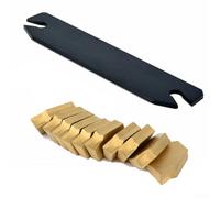 SPB26-3 pour porte-outils CNC pour tour, outil de coupe de rainurage de séparation de 26 mm avec 10 inserts en carbure revêtus GTN-3 SP300, utilisation de fabrication de métaux